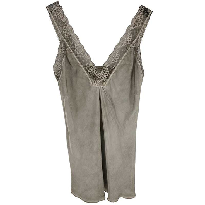 J BY J 21336 SATIN TOP LYSEGRÅ-J BY J Fashion