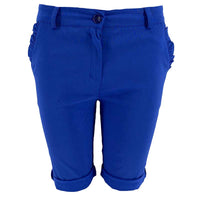 J BY J 2508 STRETCH SHORTS BLÅ-fra-J BY J-hos-J BY J Fashion