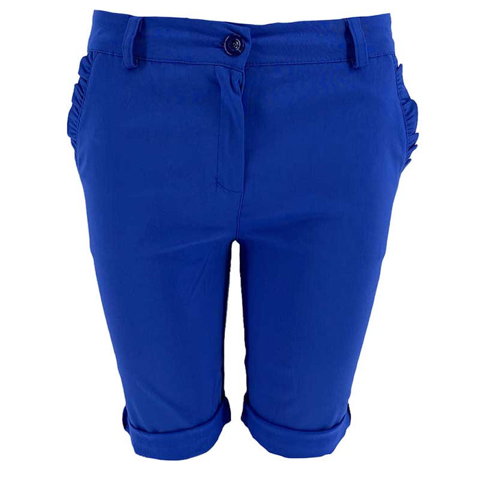 J BY J 2508 STRETCH SHORTS BLÅ-fra-J BY J-hos-J BY J Fashion