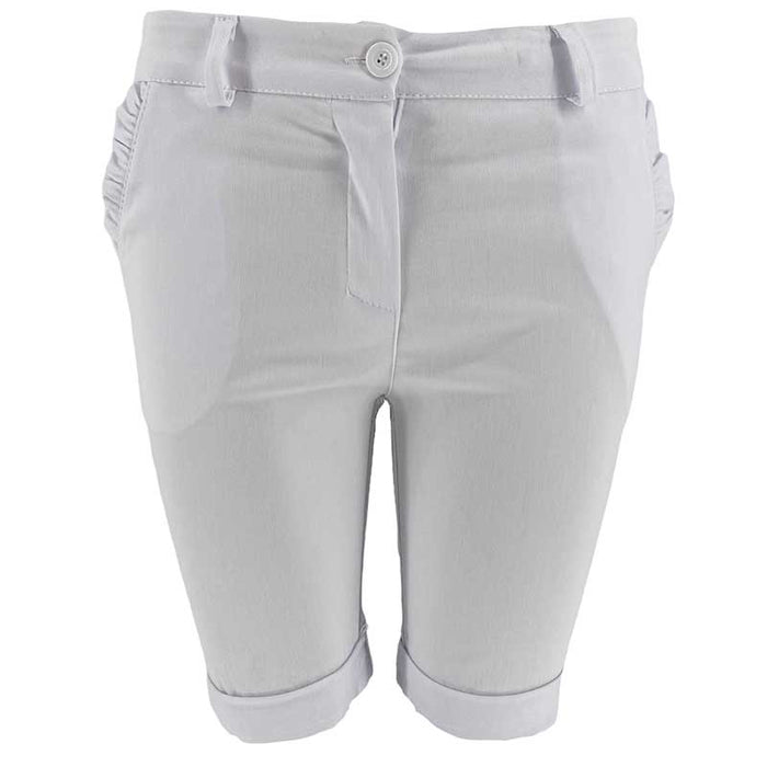 J BY J 2508 STRETCH SHORTS HVID-fra-J BY J-hos-J BY J Fashion