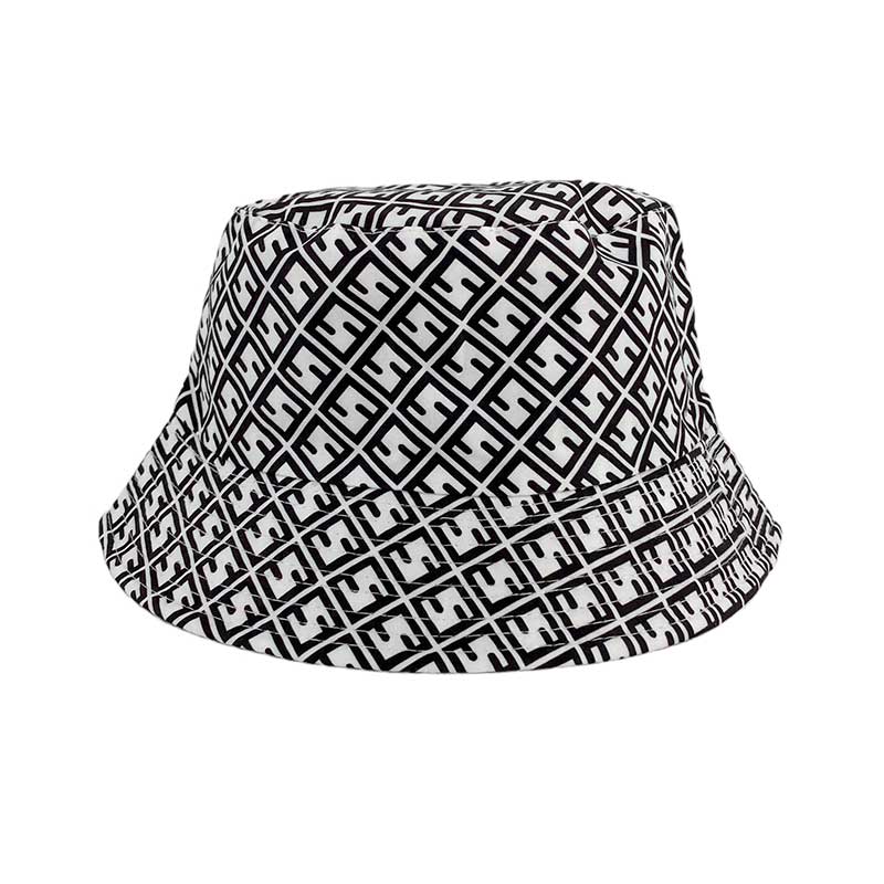 J BY J A-2206 PRINTET HAT HVID
