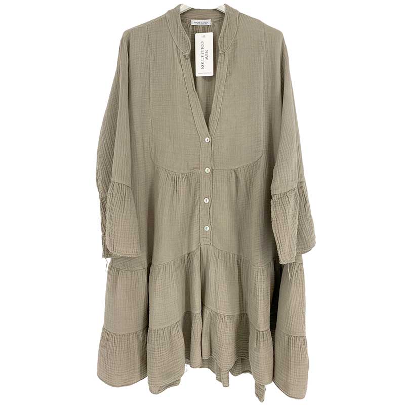 J BY J A2160 COTTON DRESS SAND-fra-J BY J-hos-J BY J Fashion