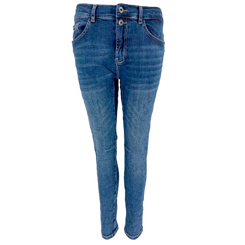 J BY J MC-7228 STRETCH JEANS MØRKEBLÅ-fra-J BY J-hos-J BY J Fashion