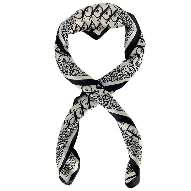 J BY J MINI SILK & VISKOSE P-SCARF SORT-fra-J BY J-hos-J BY J Fashion