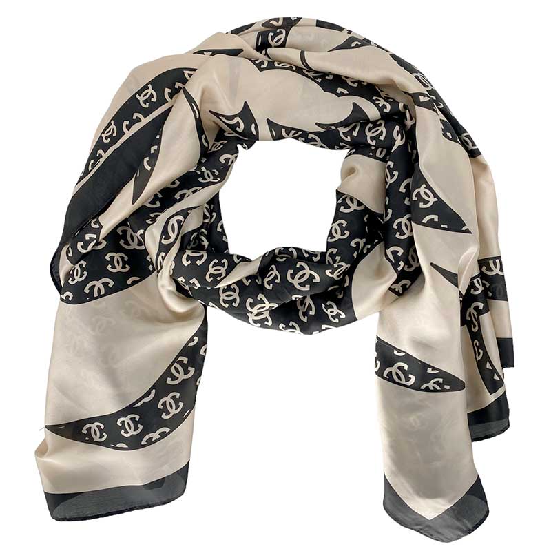 J BY J SILK & VISCOSE SCARF SAND & SORT-fra-J BY J-hos-J BY J Fashion