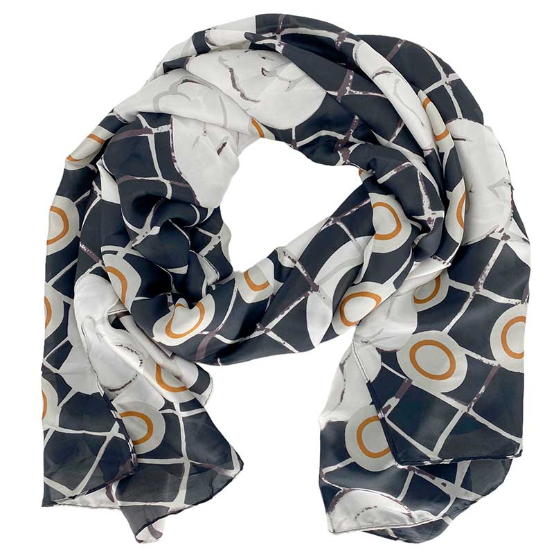 J BY J SILK & VISCOSE SCARF SORT-fra-J BY J-hos-J BY J Fashion