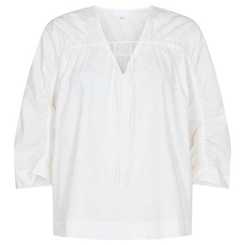 LEVETE ROOM LR-BRADIE 3 BLOUSE HVID - J BY J Fashion