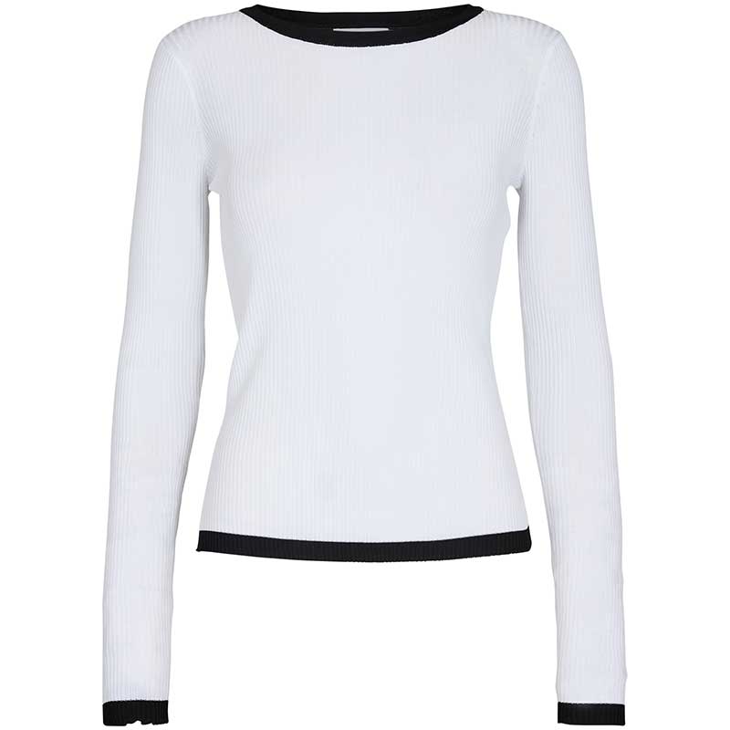 LEVETE ROOM LR-NONA 5 BLOUSE HVID-J BY J Fashion