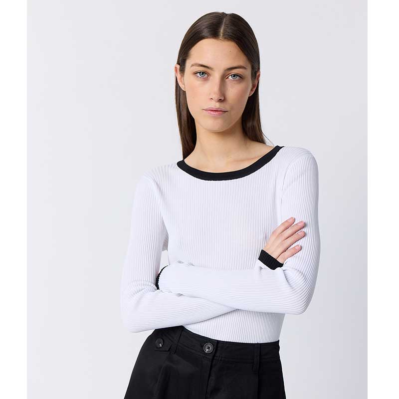 LEVETE ROOM LR-NONA 5 BLOUSE HVID-J BY J Fashion