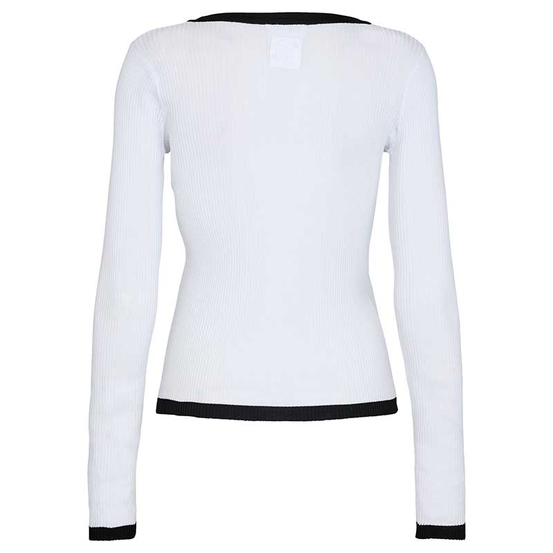 LEVETE ROOM LR-NONA 5 BLOUSE HVID-J BY J Fashion