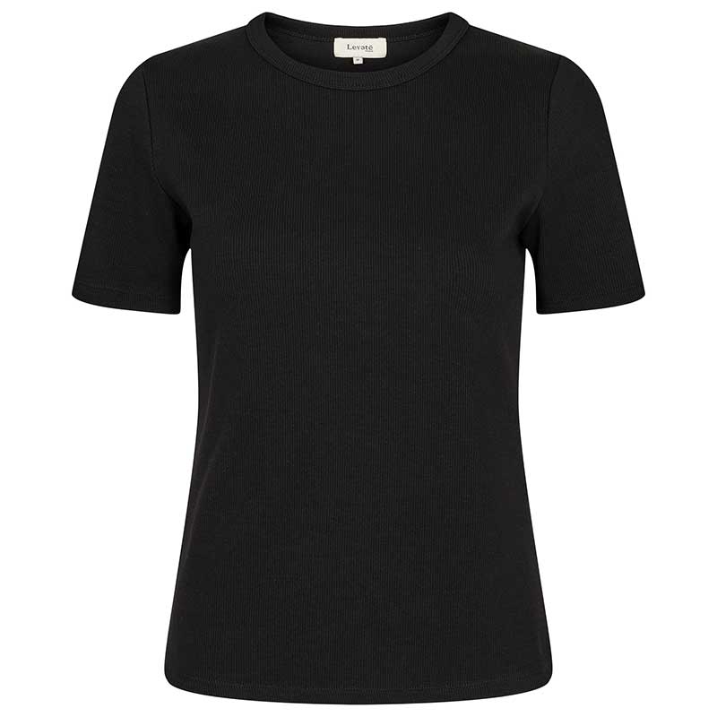 LEVETE ROOM LR-NUMBIA 5 RIB T-SHIRT SORT