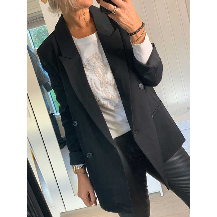 MBYM BRENNDA-M BLAZER SORT-fra-MBYM-hos-J BY J Fashion