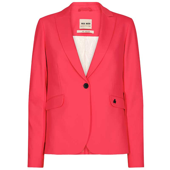 MOS MOSH BLAKE NIGHT BLAZER RØD-fra-MOS MOSH-hos-J BY J Fashion