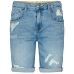 MOS MOSH BRADFORD SCRATCH SHORTS LYSEBLÅ