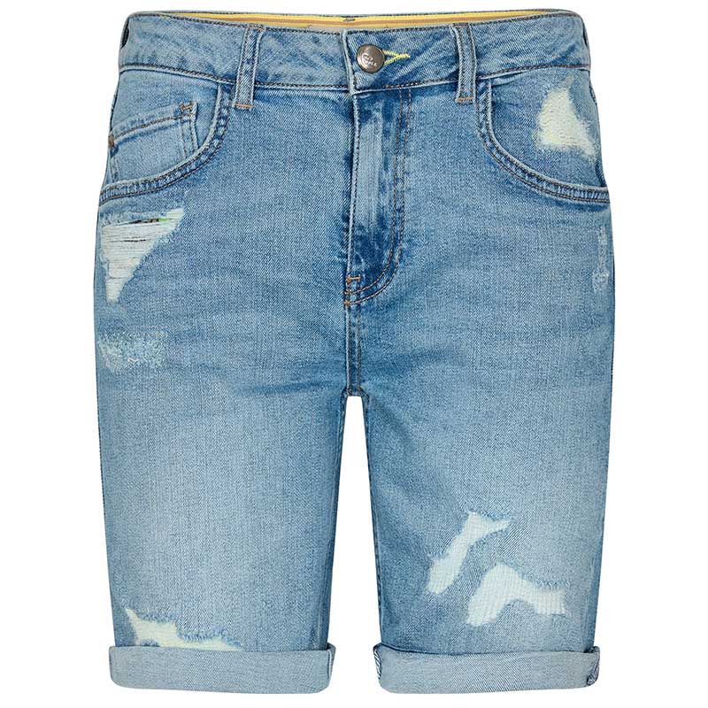 MOS MOSH BRADFORD SCRATCH SHORTS LYSEBLÅ