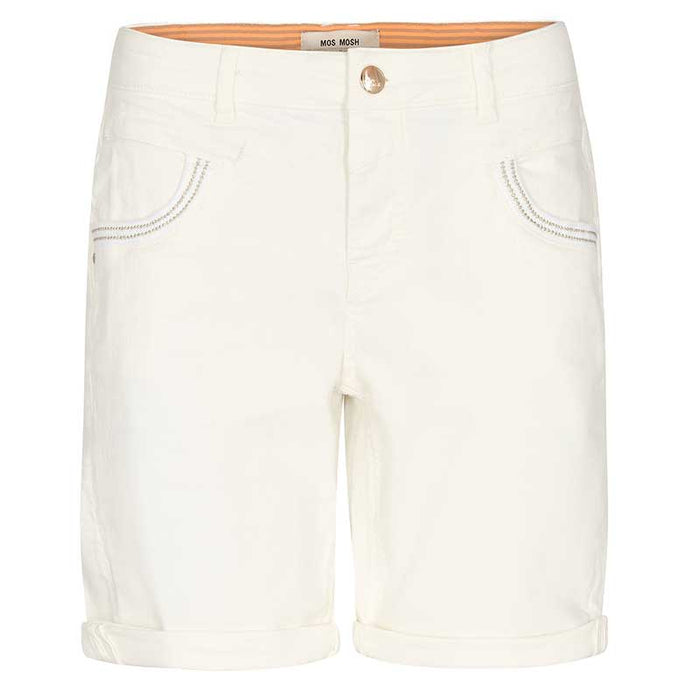 MOS MOSH NAOMI PIGMENT SHORTS HVID-fra-MOS MOSH-hos-J BY J Fashion