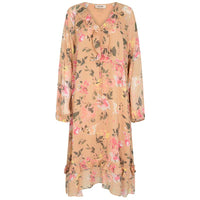 MOS MOSH SABELLA FLOS DRESS SAND-fra-MOS MOSH-hos-J BY J Fashion