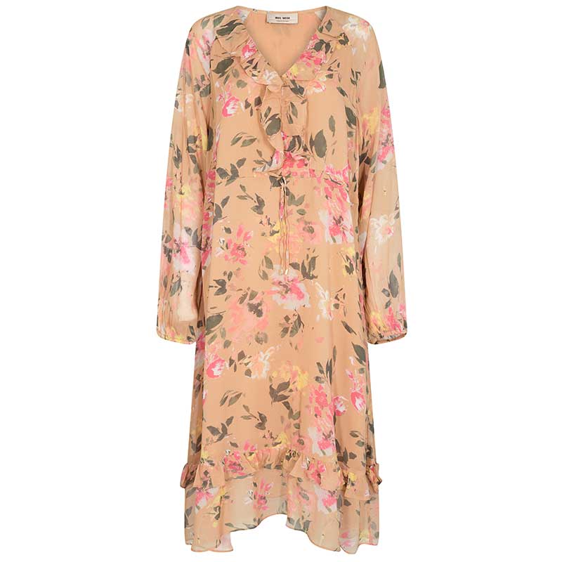 MOS MOSH SABELLA FLOS DRESS SAND-fra-MOS MOSH-hos-J BY J Fashion