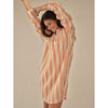 MOS MOSH SILJANA STRIPE DRESS ORANGE