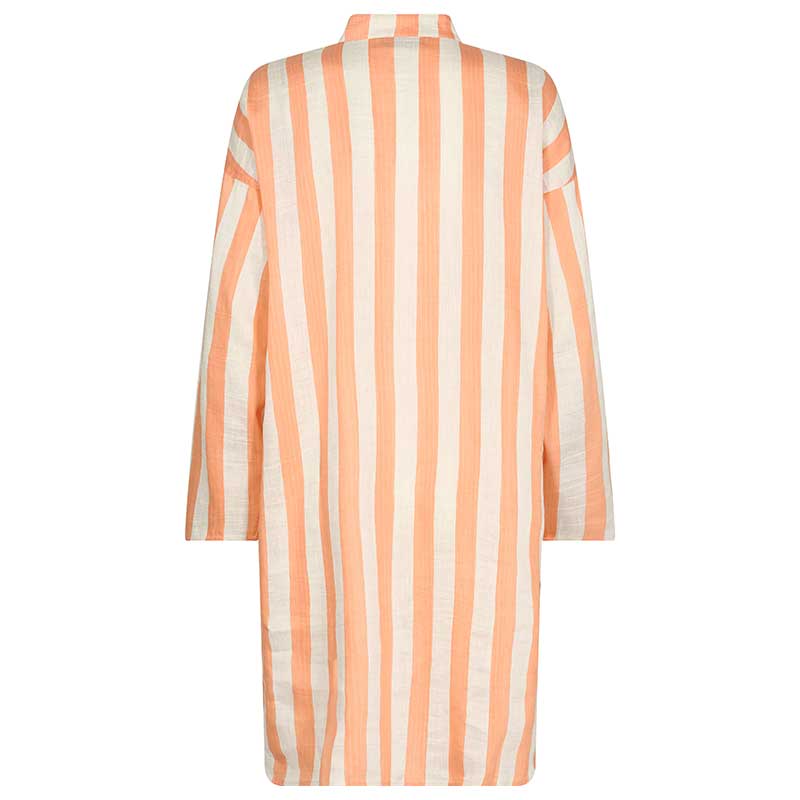 MOS MOSH SILJANA STRIPE DRESS ORANGE