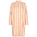 MOS MOSH SILJANA STRIPE DRESS ORANGE