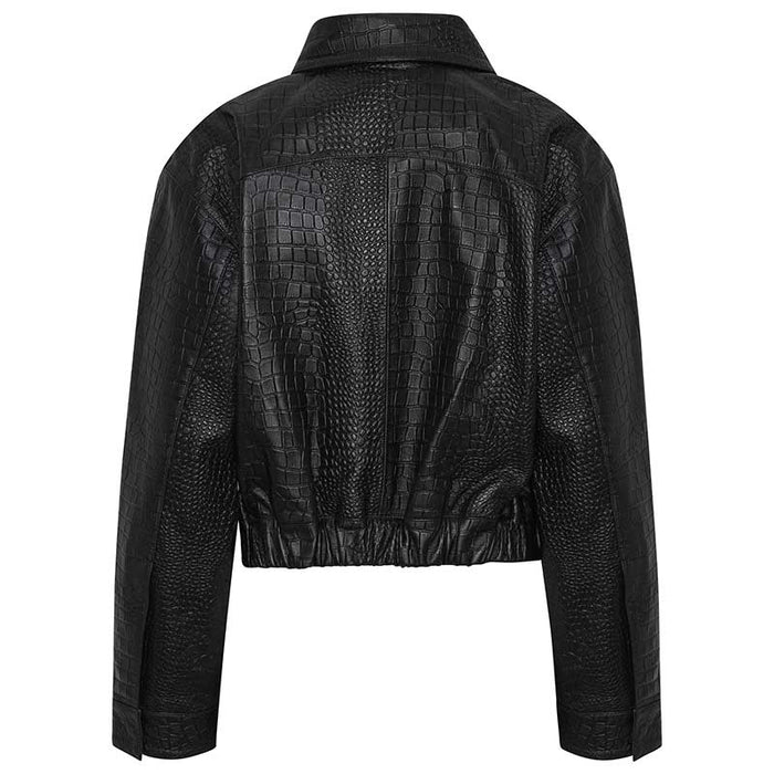 MUNDERINGSKOMPAGNIET DAKOTA DISCO COLLEGE JACKET SORT-fra-MUNDERINGSKOMPAGNIET-hos-J BY J Fashion