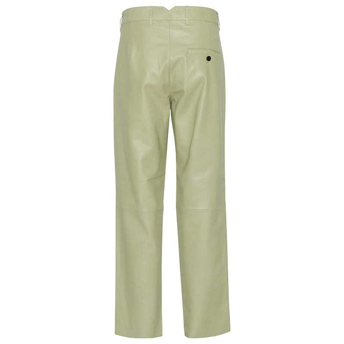 MUNDERINGSKOMPAGNIET IRIS LEATHER PANTS LYSEGRØN-fra-MUNDERINGSKOMPAGNIET-hos-J BY J Fashion
