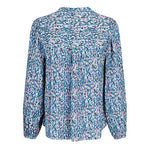 NEO NOIR BISA COLOR HAZE BLOUSE BLÅ