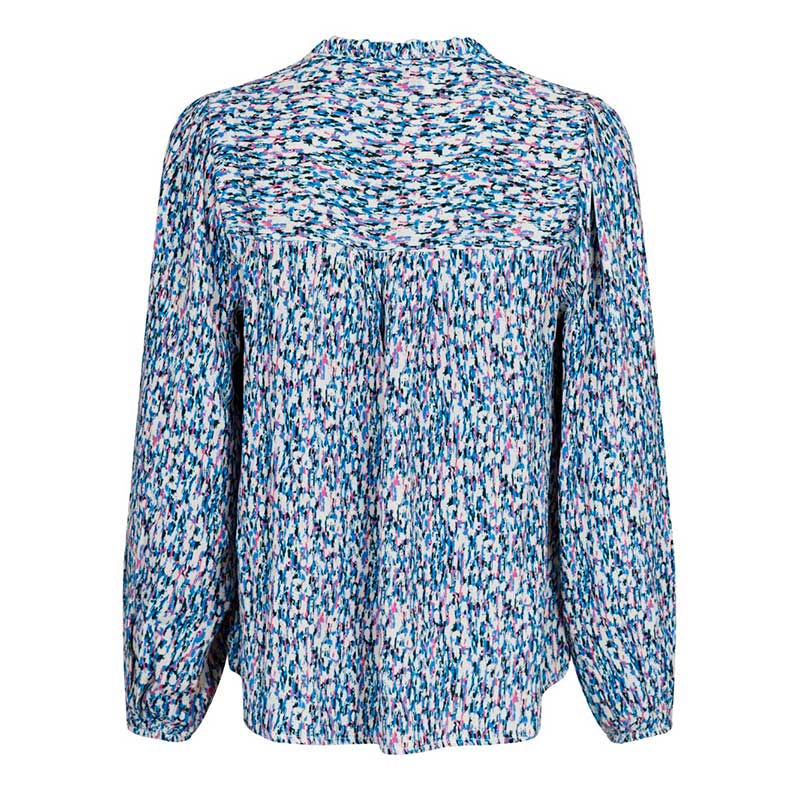 NEO NOIR BISA COLOR HAZE BLOUSE BLÅ