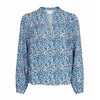 NEO NOIR BISA COLOR HAZE BLOUSE BLÅ