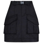 NEO NOIR LE NYLON SKIRT SORT