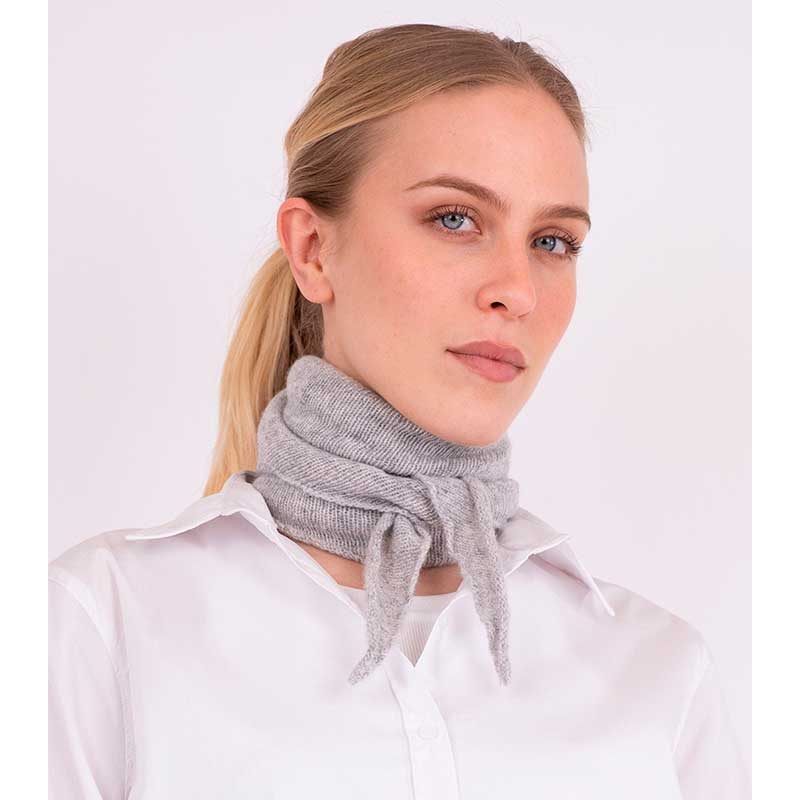 NEO NOIR MISTY KNIT SCARF GRÅ