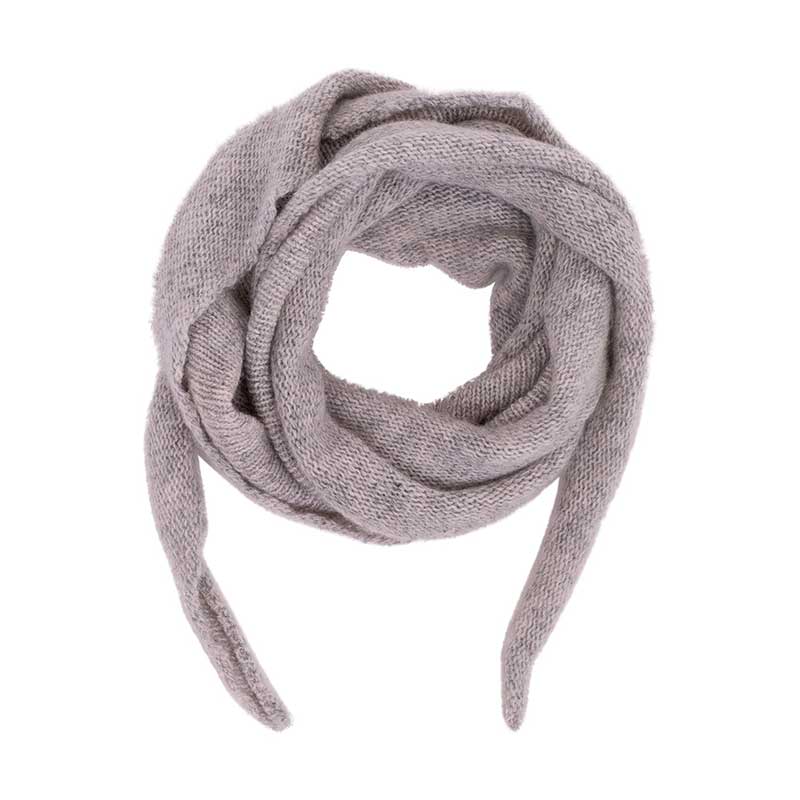 NEO NOIR MISTY KNIT SCARF GRÅ