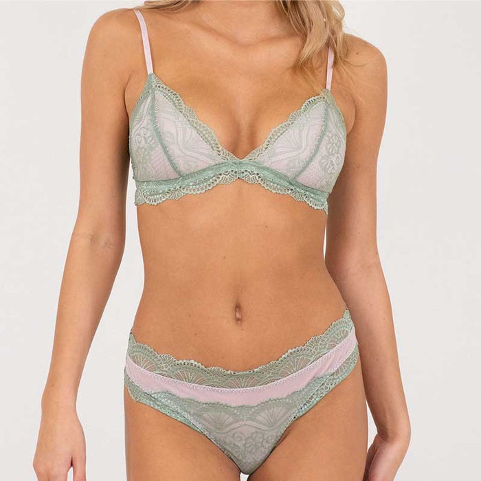 NEO NOIR SKIN BERRY BRA GRØN-fra-NEO NOIR-hos-J BY J Fashion