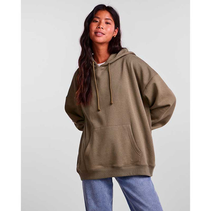PIECES PCCHILLI LS OVERSIZED HOODIE NOOS BC ARMY - J BY J Fashion