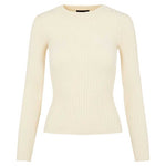 PIECES PCCRISTA LS O-NECK KNIT NOOS BC OFF WHITE