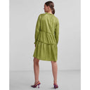 PIECES PCDIANA LS SHORT DRESS D2D GRØN - J BY J Fashion