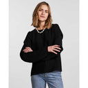 PIECES PCDORITA LS TOP D2D SORT - J BY J Fashion