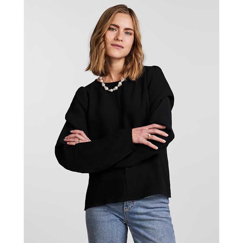 PIECES PCDORITA LS TOP D2D SORT