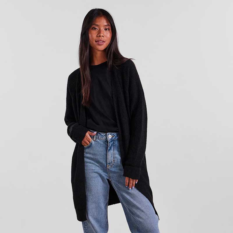 PIECES PCELLEN LS LONG KNIT CARDIGAN NOOS BC SORT