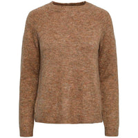 PIECES PCJULIANA LS O-NECK KNIT NOOS BC BRUN-J BY J Fashion
