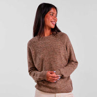 PIECES PCJULIANA LS O-NECK KNIT NOOS BC BRUN-J BY J Fashion