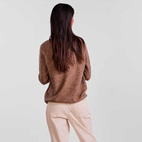 PIECES PCJULIANA LS O-NECK KNIT NOOS BC BRUN-J BY J Fashion