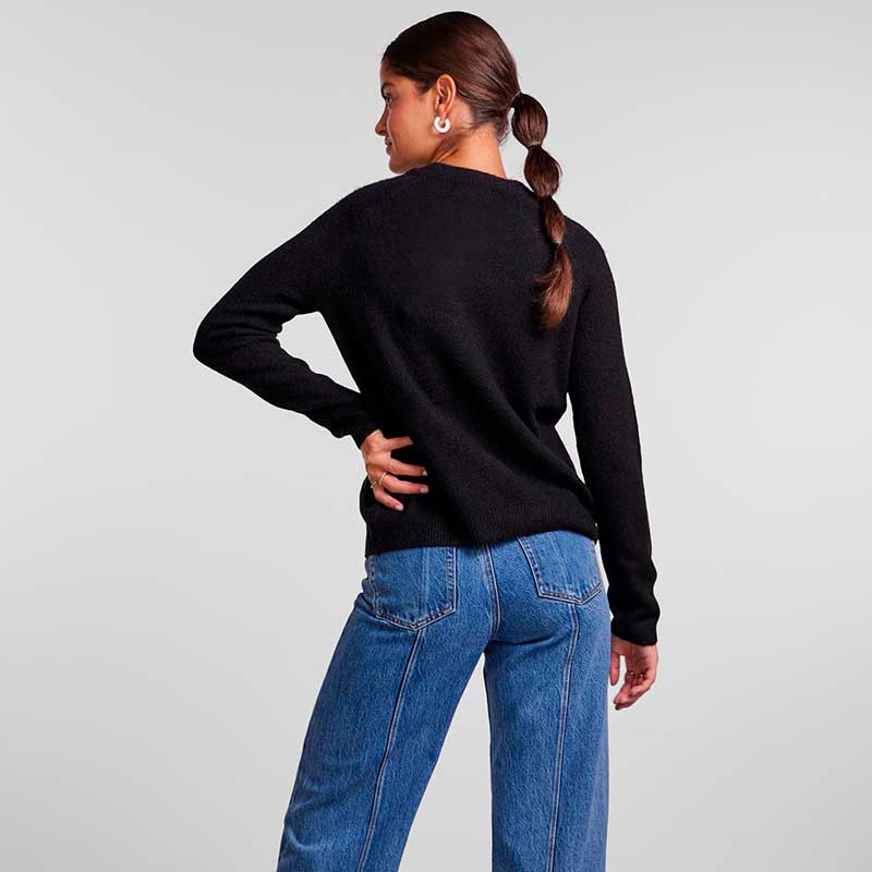 PIECES PCJULIANA LS O-NECK KNIT NOOS BC SORT