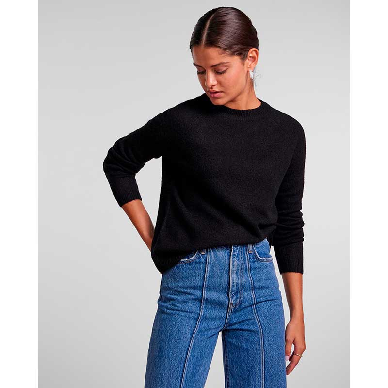PIECES PCJULIANA LS O-NECK KNIT NOOS BC SORT
