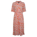 PIECES PCKASEY MIDI SHIRT DRESS LYSERØD - J BY J Fashion