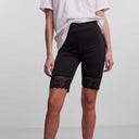 PIECES PCMIVA HW LACE BIKE SHORTS SORT - J BY J Fashion