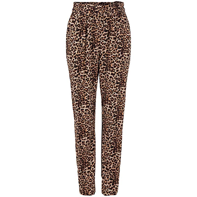 PIECES PCNYA MW PANT BF BC BRUN