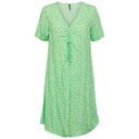 PIECES PCNYA SS V-NECK SHORT DRESS BC LYSEGRØN - J BY J Fashion