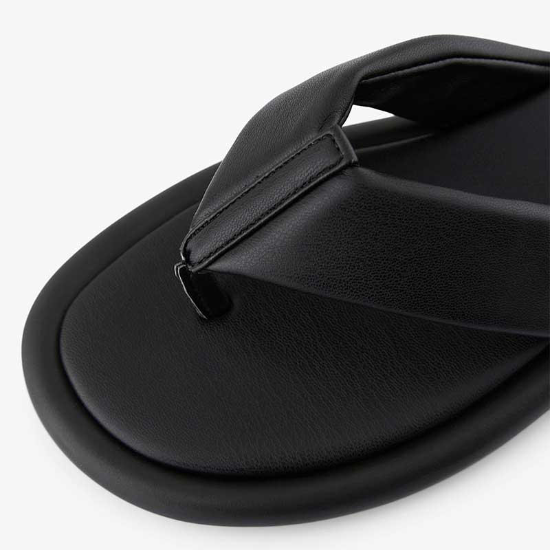 PIECES PCPOLLY THONG SANDAL SORT